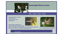 Desktop Screenshot of hummingbirdrescuecenter.org